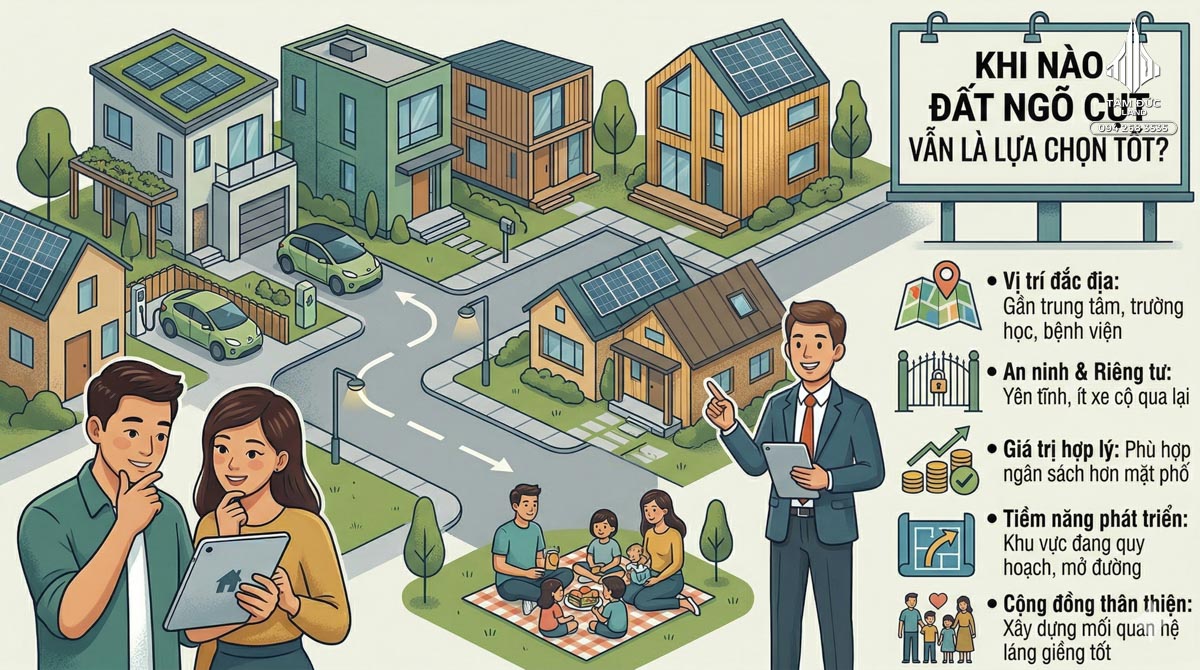 Đất ngõ cụt có ảnh hưởng gì khi ở lâu dài không