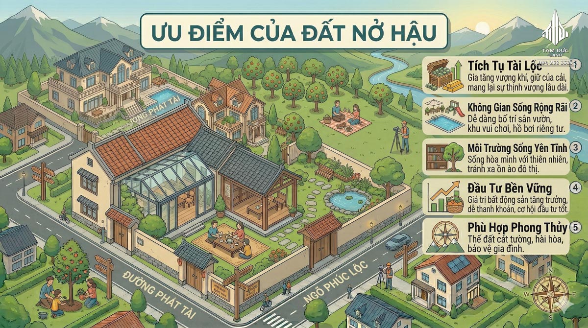 Đất nở hậu có thật sự tốt hơn đất vuông không