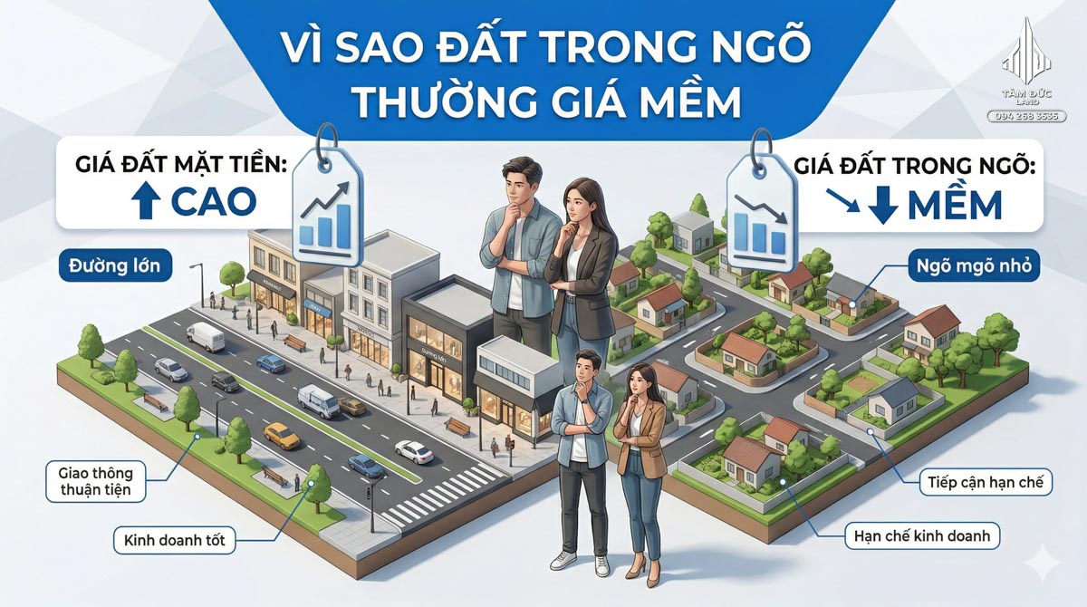 Đất trong ngõ giá mềm có đáng xuống tiền không 