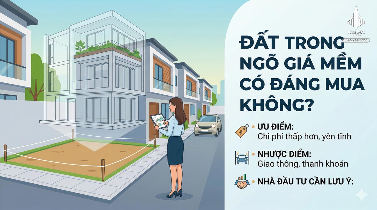 Đất trong ngõ giá mềm có đáng xuống tiền không 