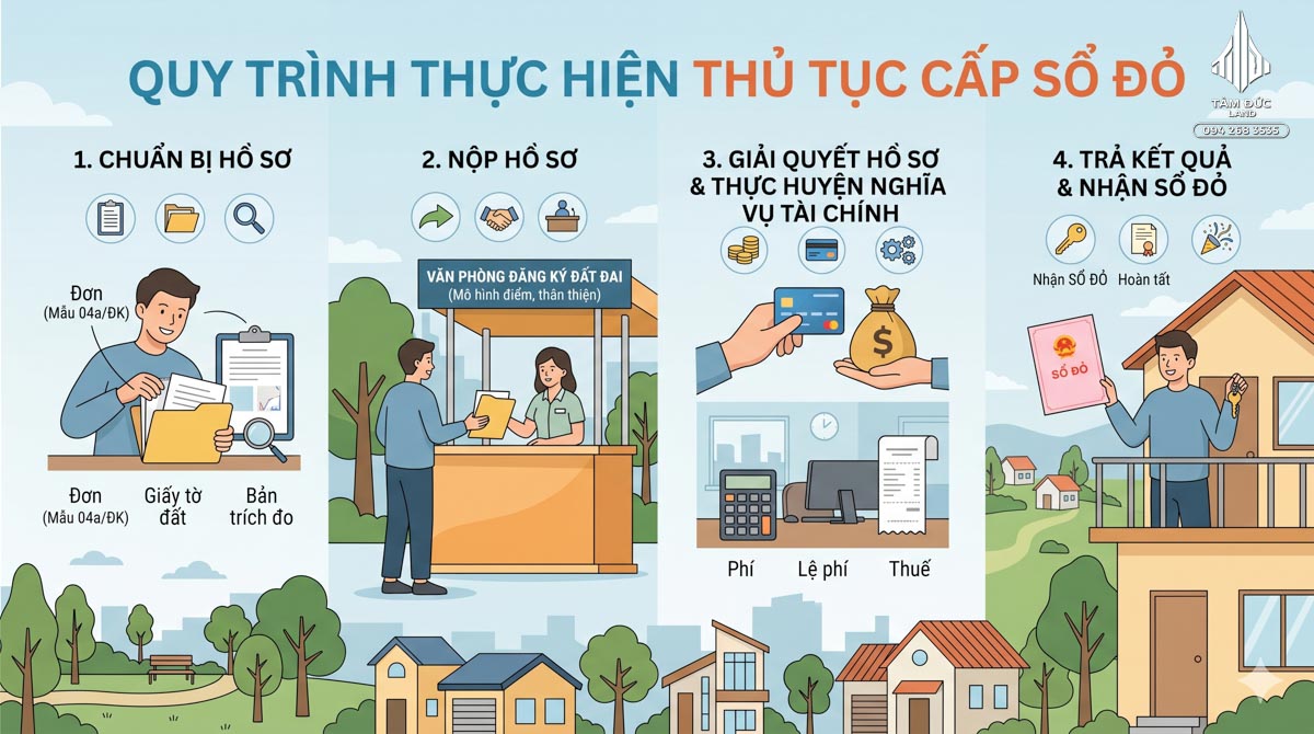 Điều kiện và thủ tục cấp sổ đỏ lần đầu mới nhất là gì? | Đức BĐS Ninh Bình 4 Điều kiện và thủ tục cấp sổ đỏ lần đầu mới nhất là gì?