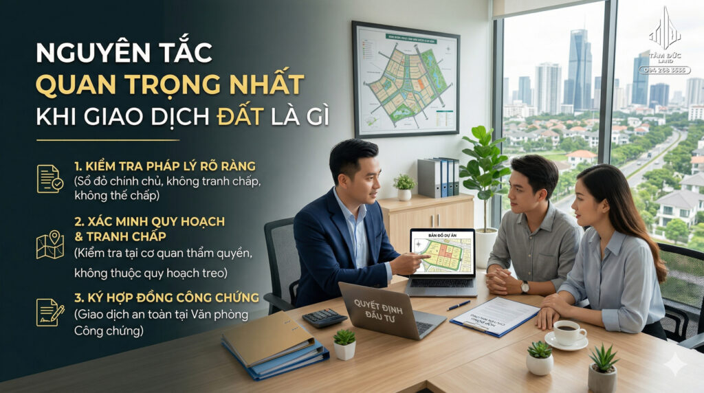 Nguyên tắc quan trọng nhất khi giao dịch đất là gì | Đức BĐS Ninh Bình 1 Nguyên tắc quan trọng nhất khi giao dịch đất là gì ?