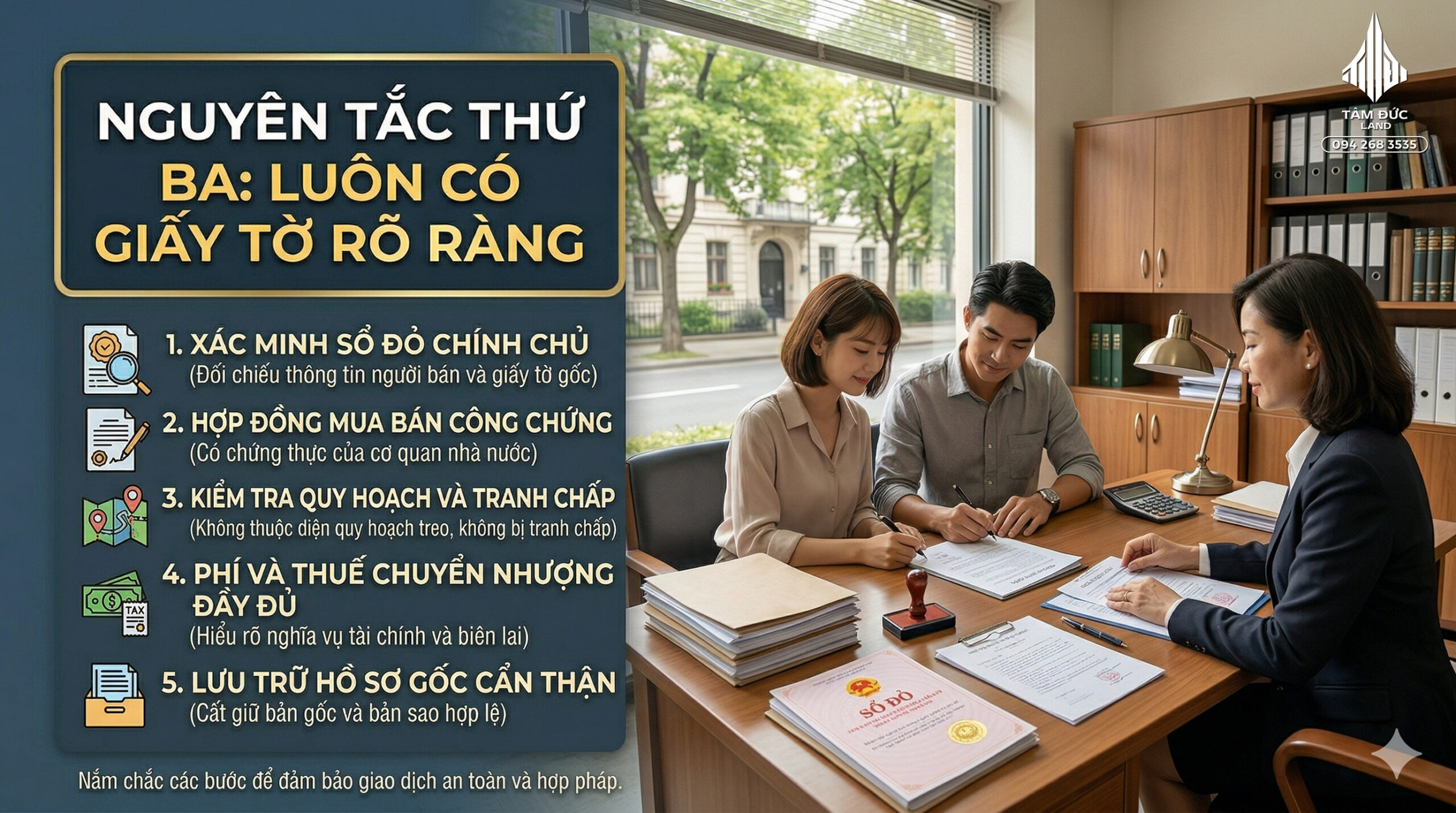 Nguyên tắc quan trọng nhất khi giao dịch đất là gì | Đức BĐS Ninh Bình 7 Nguyên tắc quan trọng nhất khi giao dịch đất là gì ?