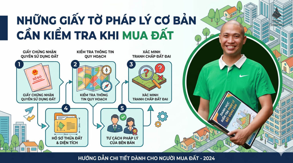 Những giấy tờ pháp lý cơ bản cần kiểm tra khi mua đất