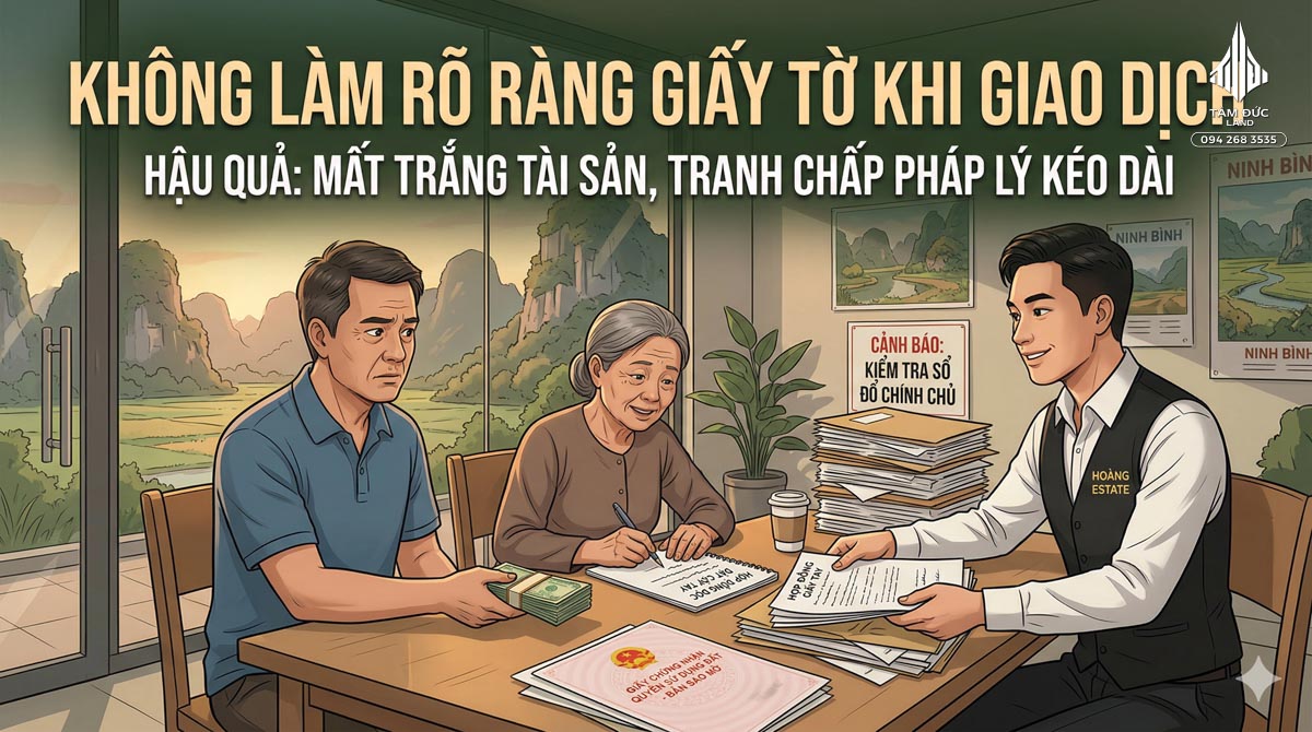 Những sai lầm pháp lý khiến người mua mất tiền khi mua đất !