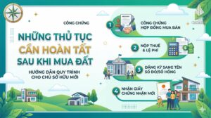 Những thủ tục cần hoàn tất sau khi mua đất