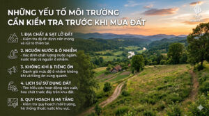 Những yếu tố môi trường cần kiểm tra trước khi mua đất