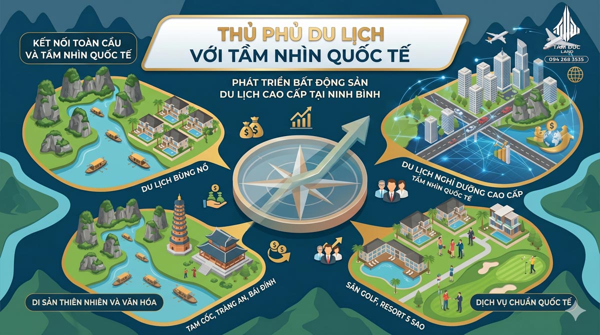 Tại sao giá đất Ninh Bình đang thu hút nhiều nhà đầu tư lớn?