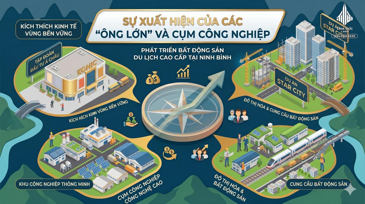 Tại sao giá đất Ninh Bình đang thu hút nhiều nhà đầu tư lớn?