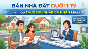Bán nhà đất dưới 1 tỷ có phải nộp thuế thu nhập cá nhân không?