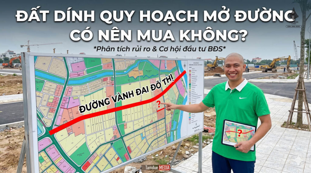 Đất dính quy hoạch mở đường có nên mua không