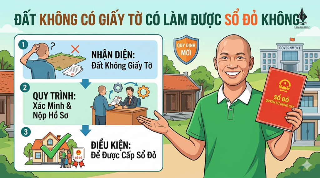 Đất không có giấy tờ có làm được sổ đỏ không? | Đức BĐS Ninh Bình 1 Đất không có giấy tờ có làm được sổ đỏ không?