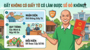 Đất không có giấy tờ có làm được sổ đỏ không?
