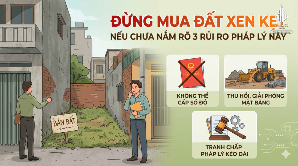 Đừng mua đất xen kẹt nếu chưa nắm rõ 3 rủi ro pháp lý này