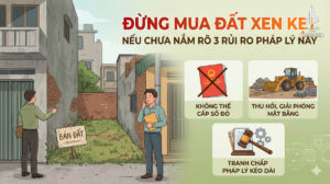 Đừng mua đất xen kẹt nếu chưa nắm rõ 3 rủi ro pháp lý này