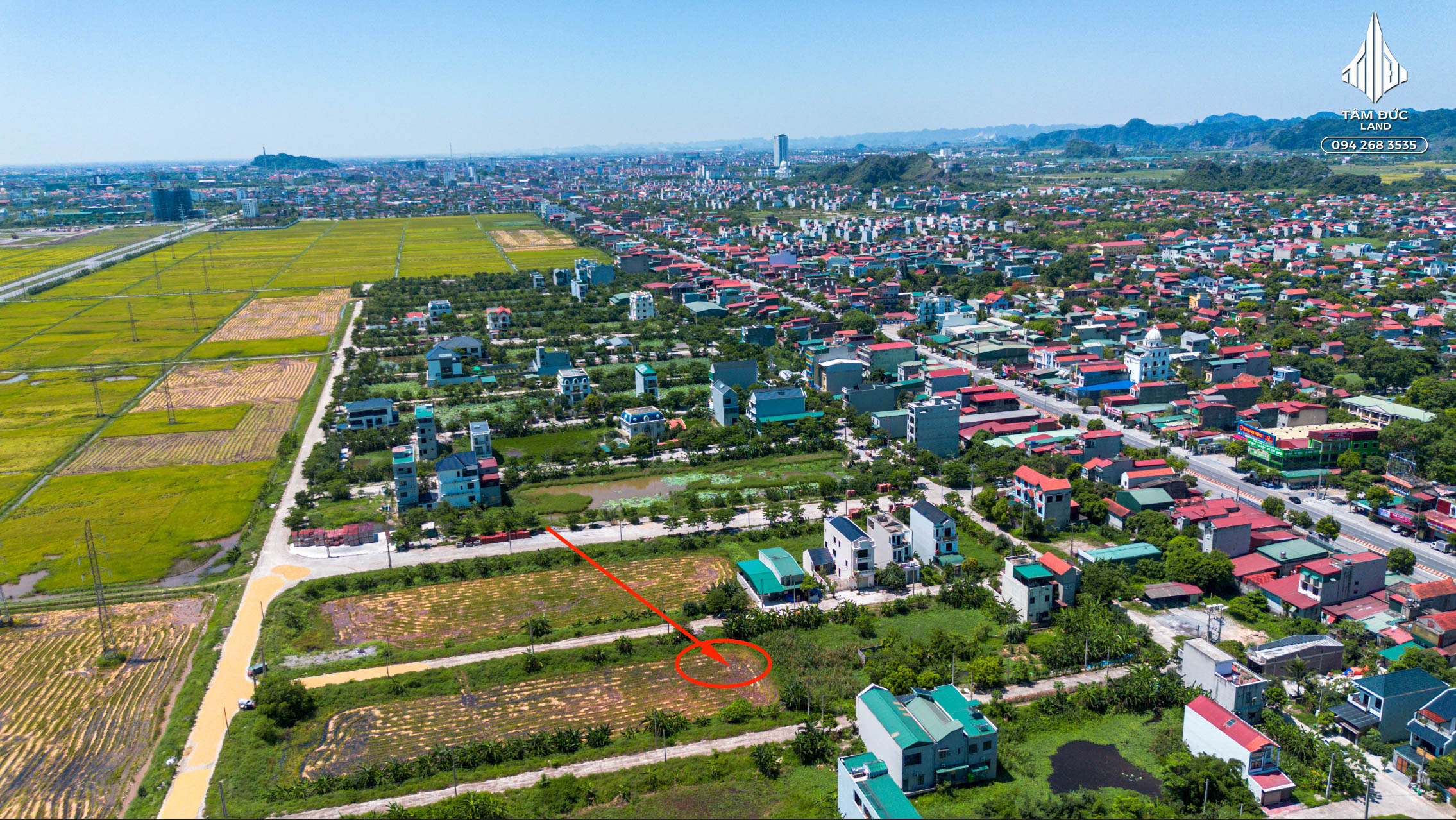 Lô đất Thổ Trì Ninh Bình giữa tâm điểm phát triển đô thị mới 108m2