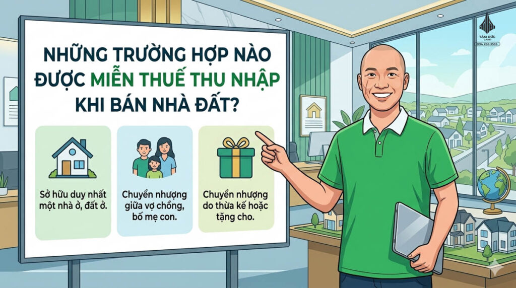 Những trường hợp nào được miễn thuế thu nhập khi bán nhà đất? | Đức BĐS Ninh Bình 1 Những trường hợp nào được miễn thuế thu nhập khi bán nhà đất?