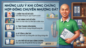 Những lưu ý khi công chứng hợp đồng chuyển nhượng đất