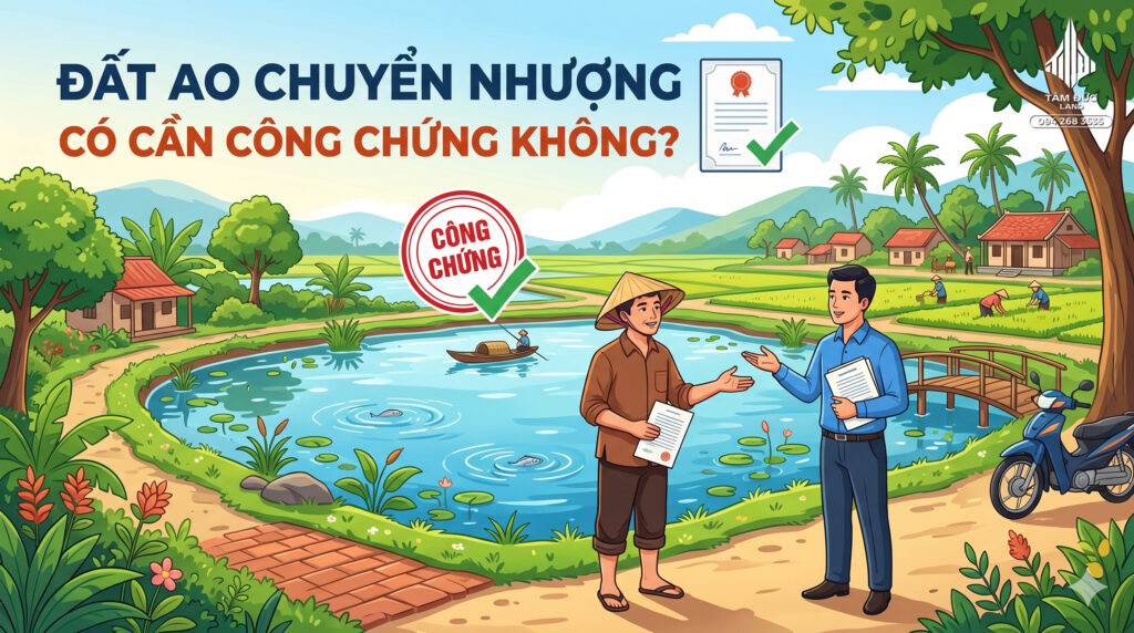 Đất ao chuyển nhượng có cần công chứng không? | Đức BĐS Ninh Bình 1 Đất ao chuyển nhượng có cần công chứng không?
