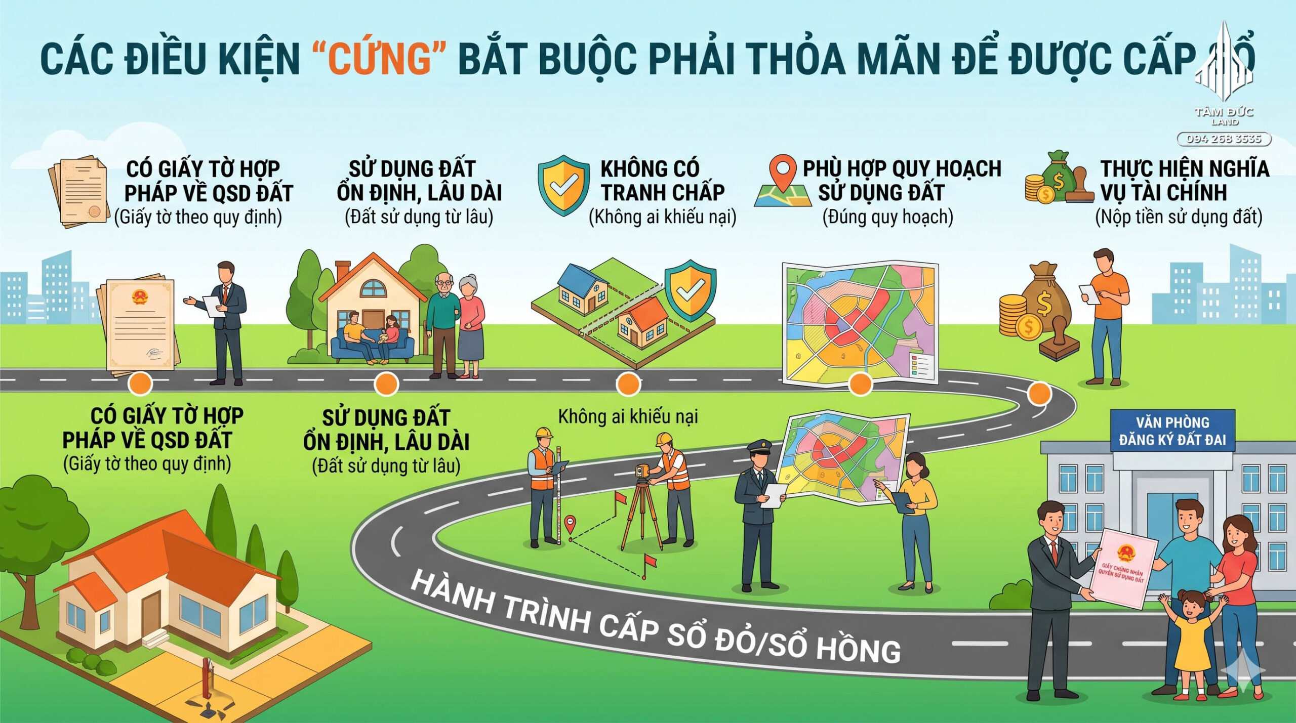 Đất bị méo, tóp hậu có làm sổ được không?