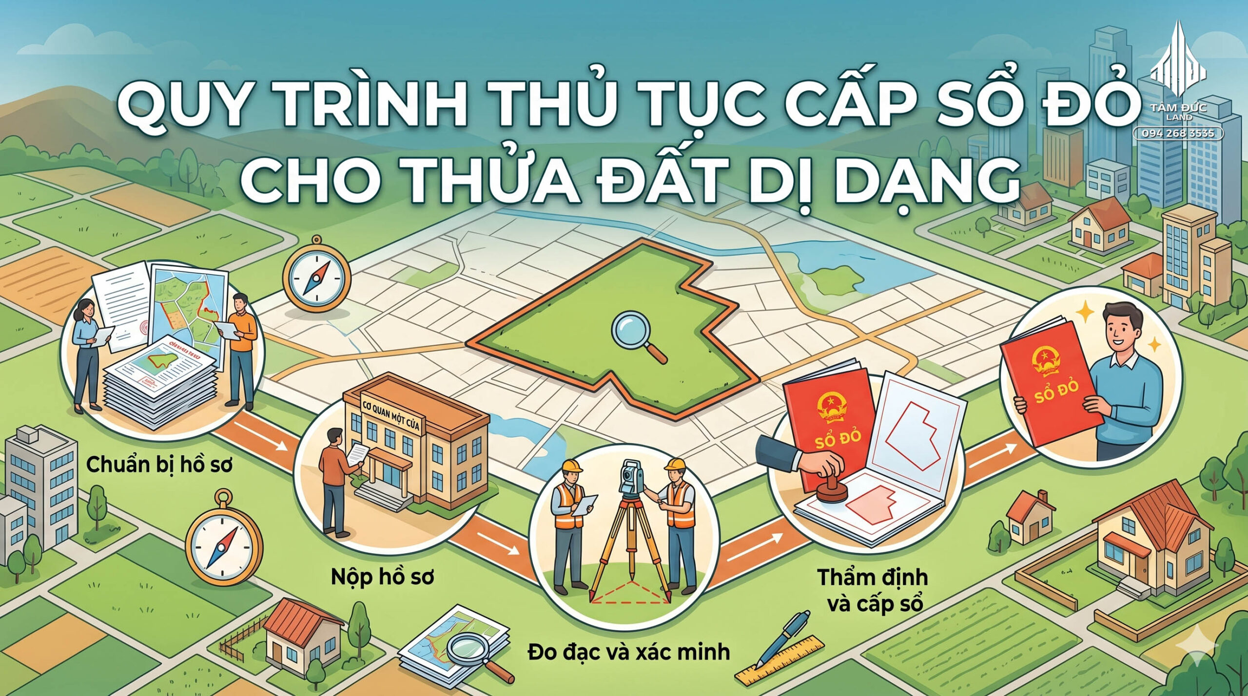 Đất bị méo, tóp hậu có làm sổ được không?