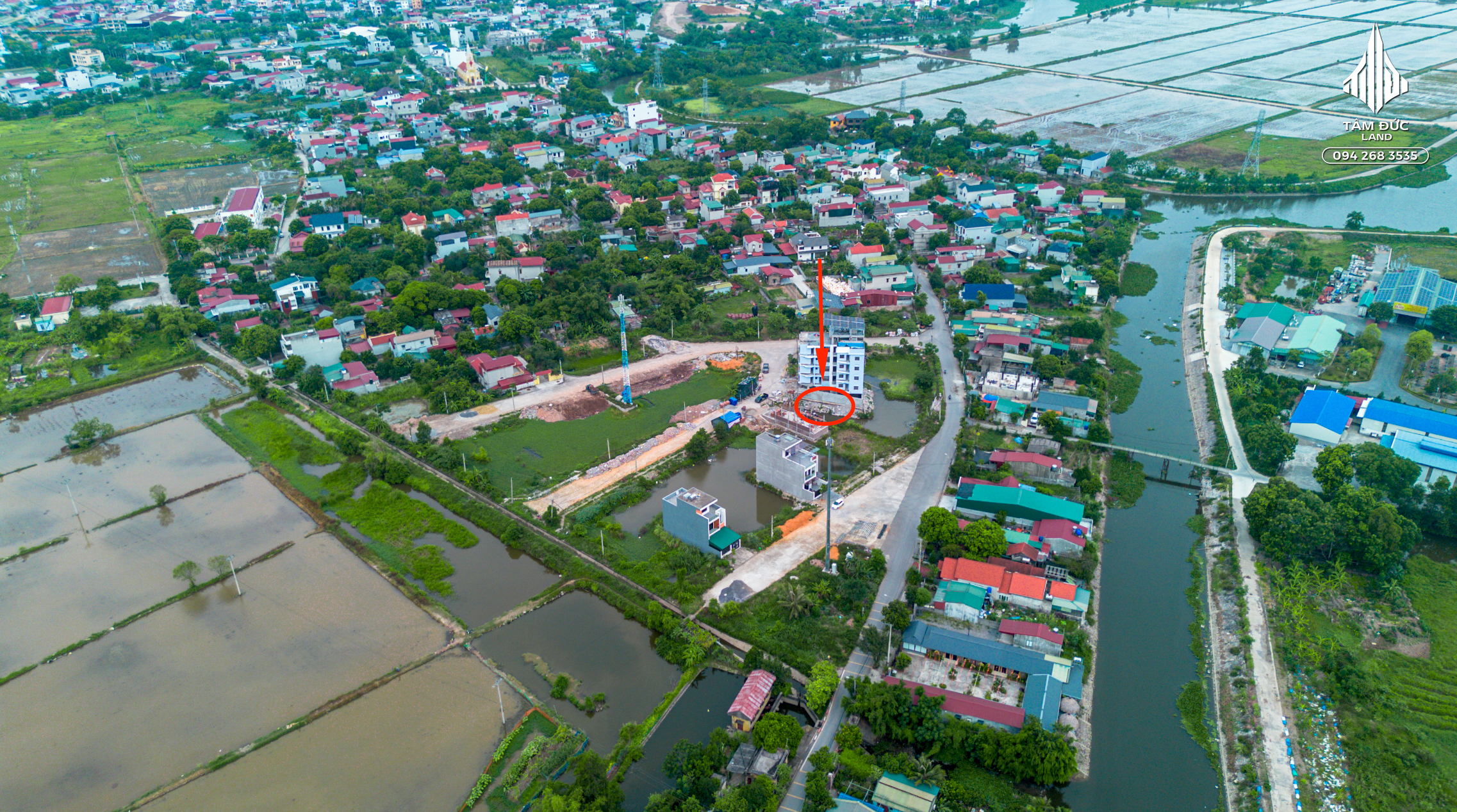 Đất Cổ Loan Hạ Ninh Tiến Ninh Bình thuận tiện ở và kinh doanh 265m2