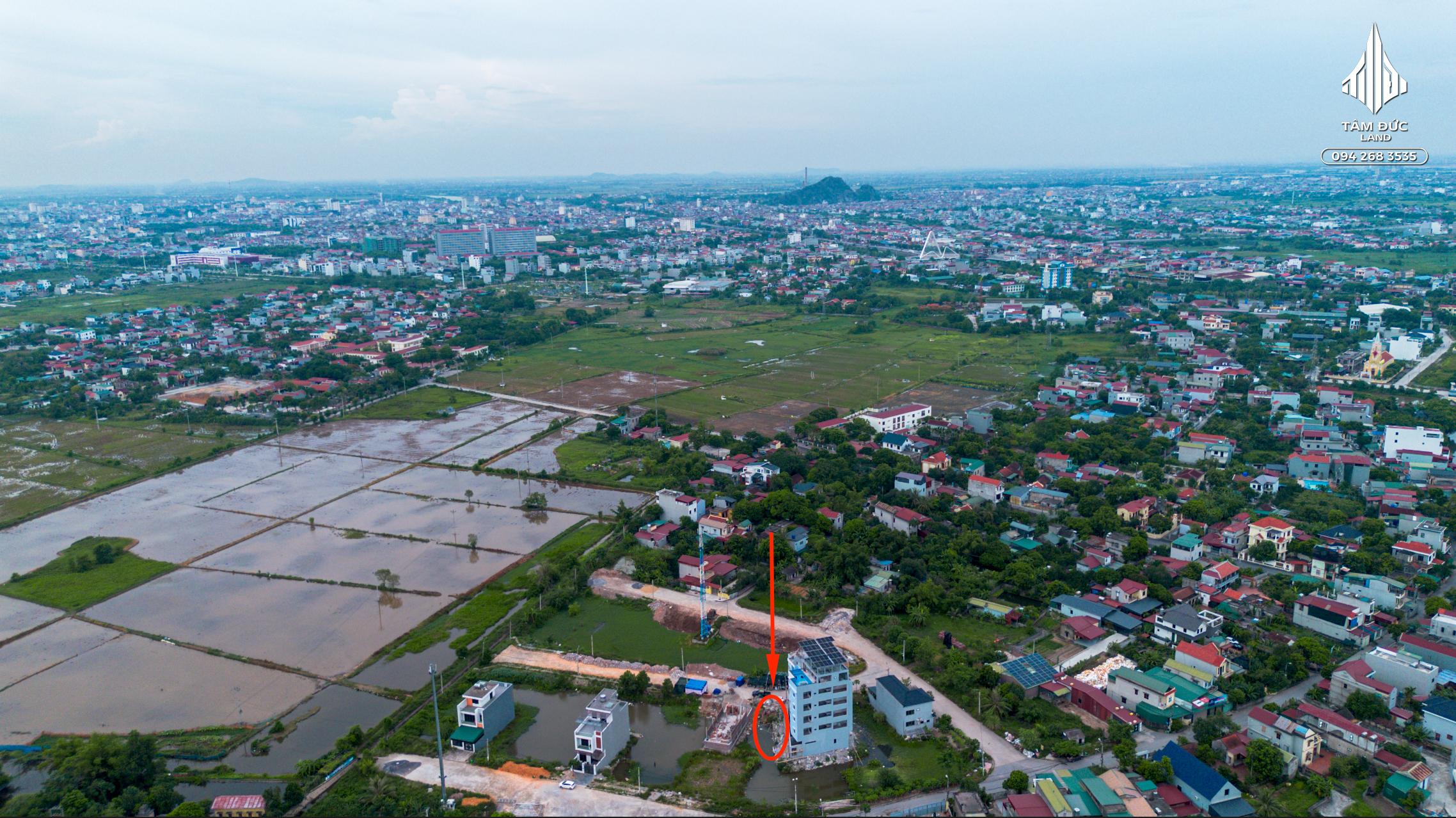 Đất Cổ Loan Hạ Ninh Tiến Ninh Bình thuận tiện ở và kinh doanh 265m2