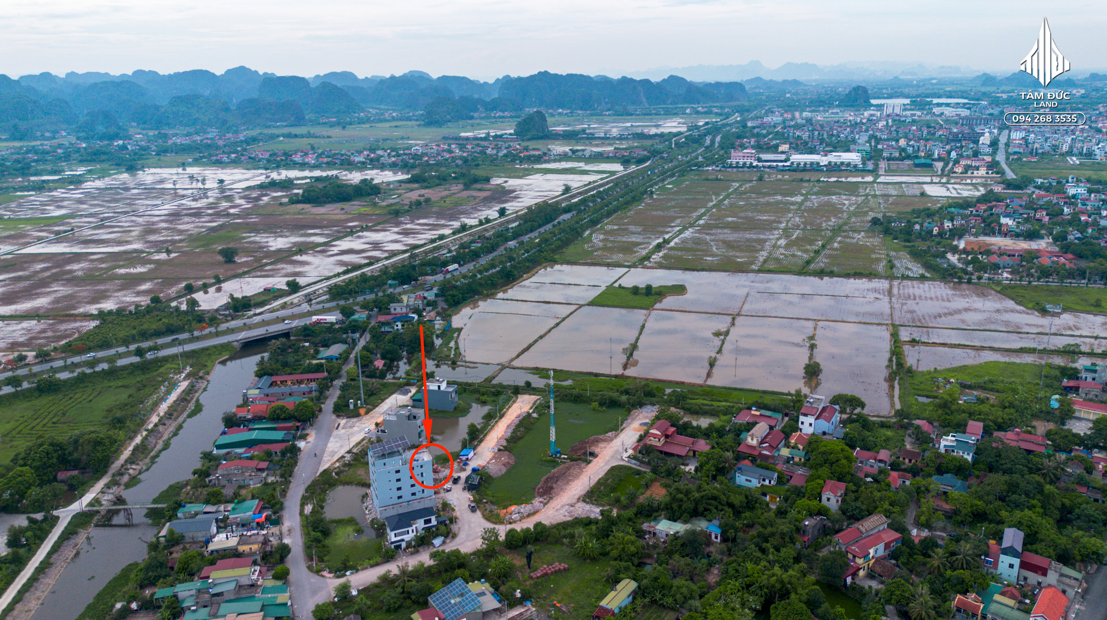 Đất Cổ Loan Hạ Ninh Tiến Ninh Bình thuận tiện ở và kinh doanh 265m2