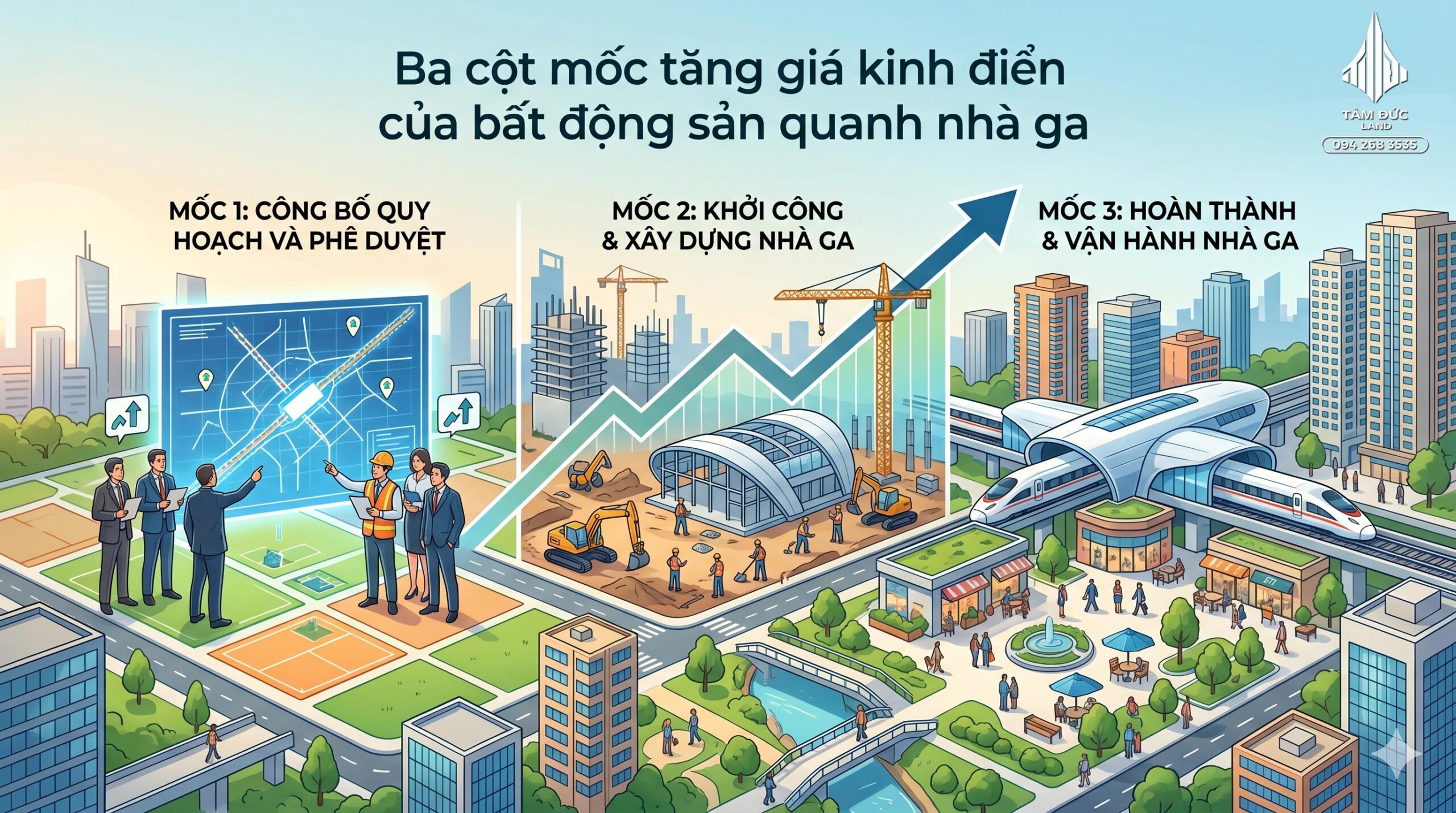 Đất gần ga đường sắt tốc độ cao có tăng giá không?