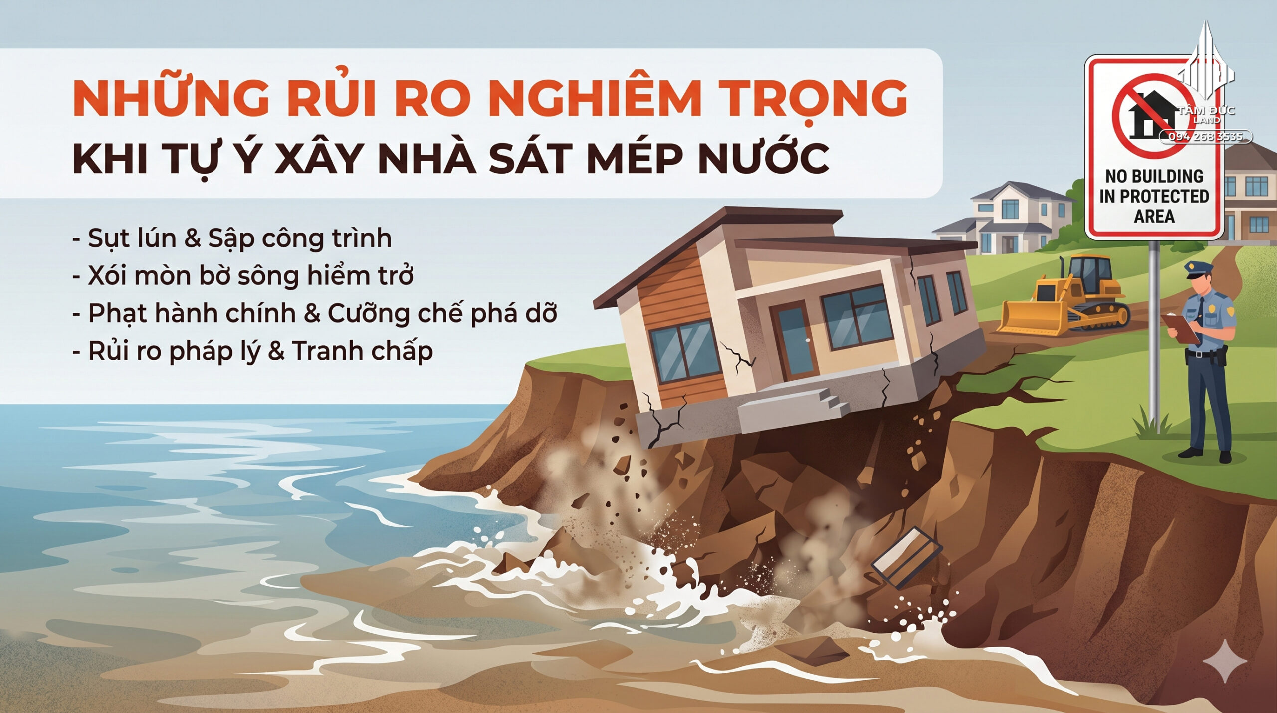 Đất gần sông có bị hạn chế xây nhà không? 