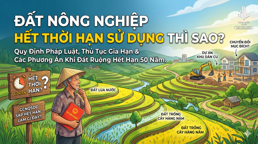 Đất nông nghiệp hết thời hạn sử dụng thì sao? | Đức BĐS Ninh Bình 1 Đất nông nghiệp hết thời hạn sử dụng thì sao?