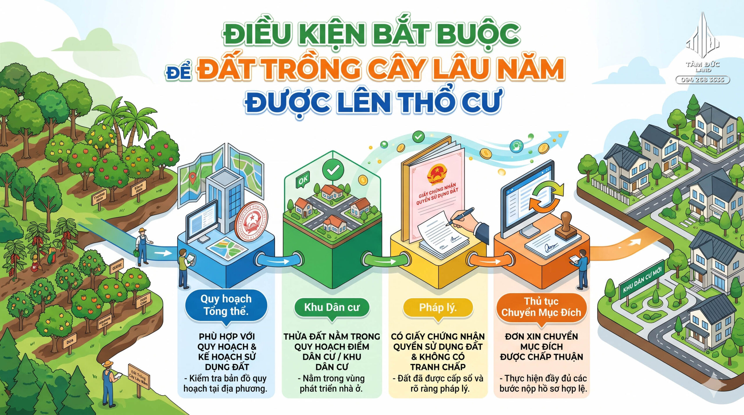 Đất trồng cây lâu năm có làm homestay được không?