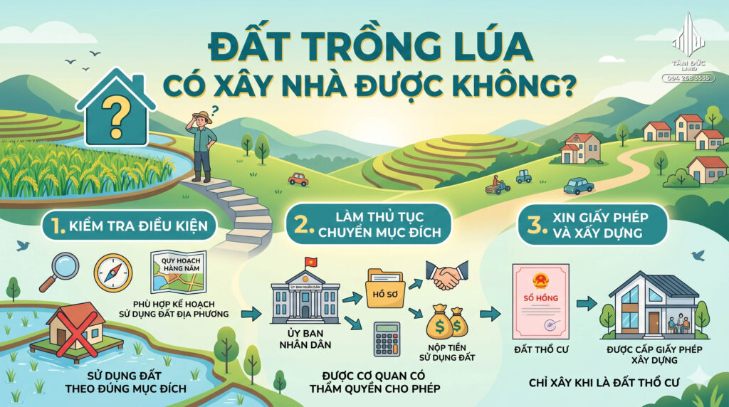 Đất trồng lúa có xây nhà được không? | Đức BĐS Ninh Bình 1 Đất trồng lúa có xây nhà được không?