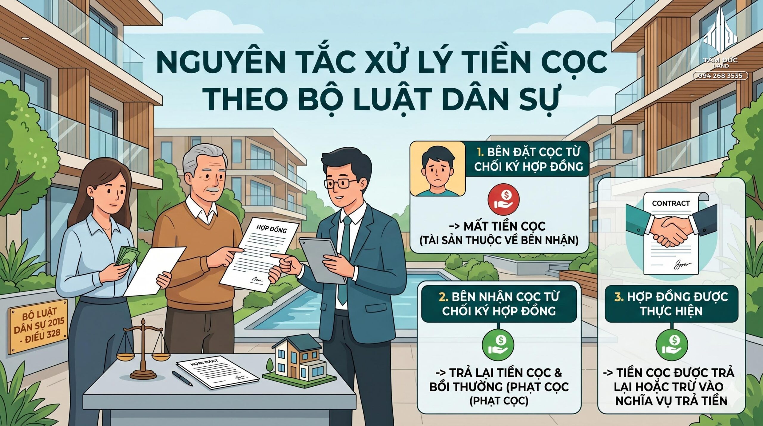Hủy hợp đồng đặt cọc mua nhà có lấy lại được tiền không? 
