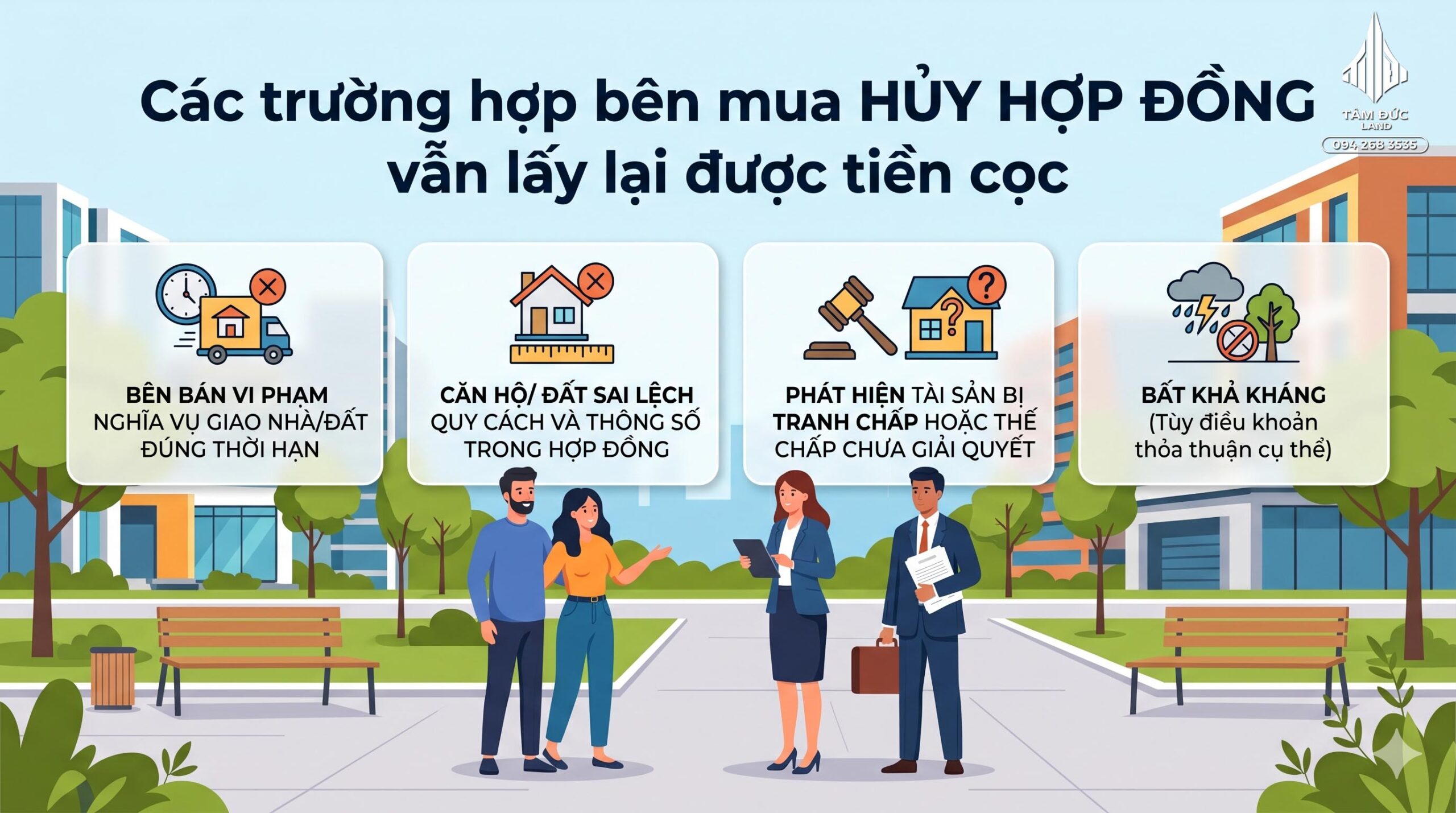 Hủy hợp đồng đặt cọc mua nhà có lấy lại được tiền không? 