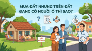 Mua đất nhưng trên đất đang có người ở thì sao?