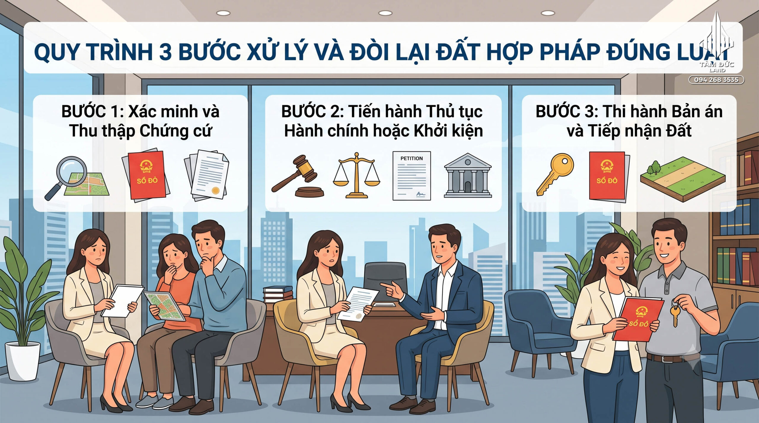 Mua đất nhưng trên đất đang có người ở thì sao?