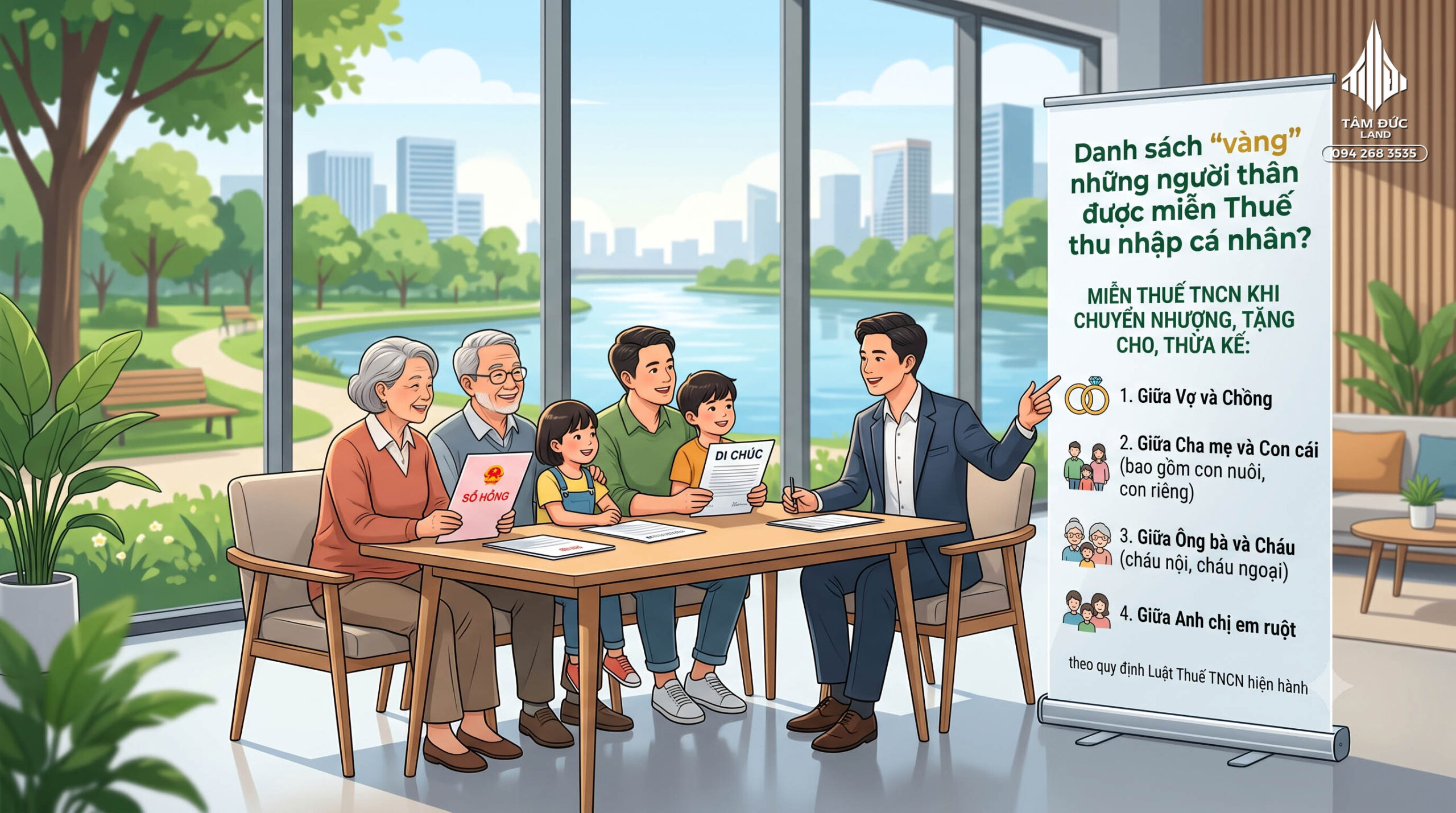 Sang tên đất cho người thân có mất thuế không?