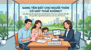 Sang tên đất cho người thân có mất thuế không?
