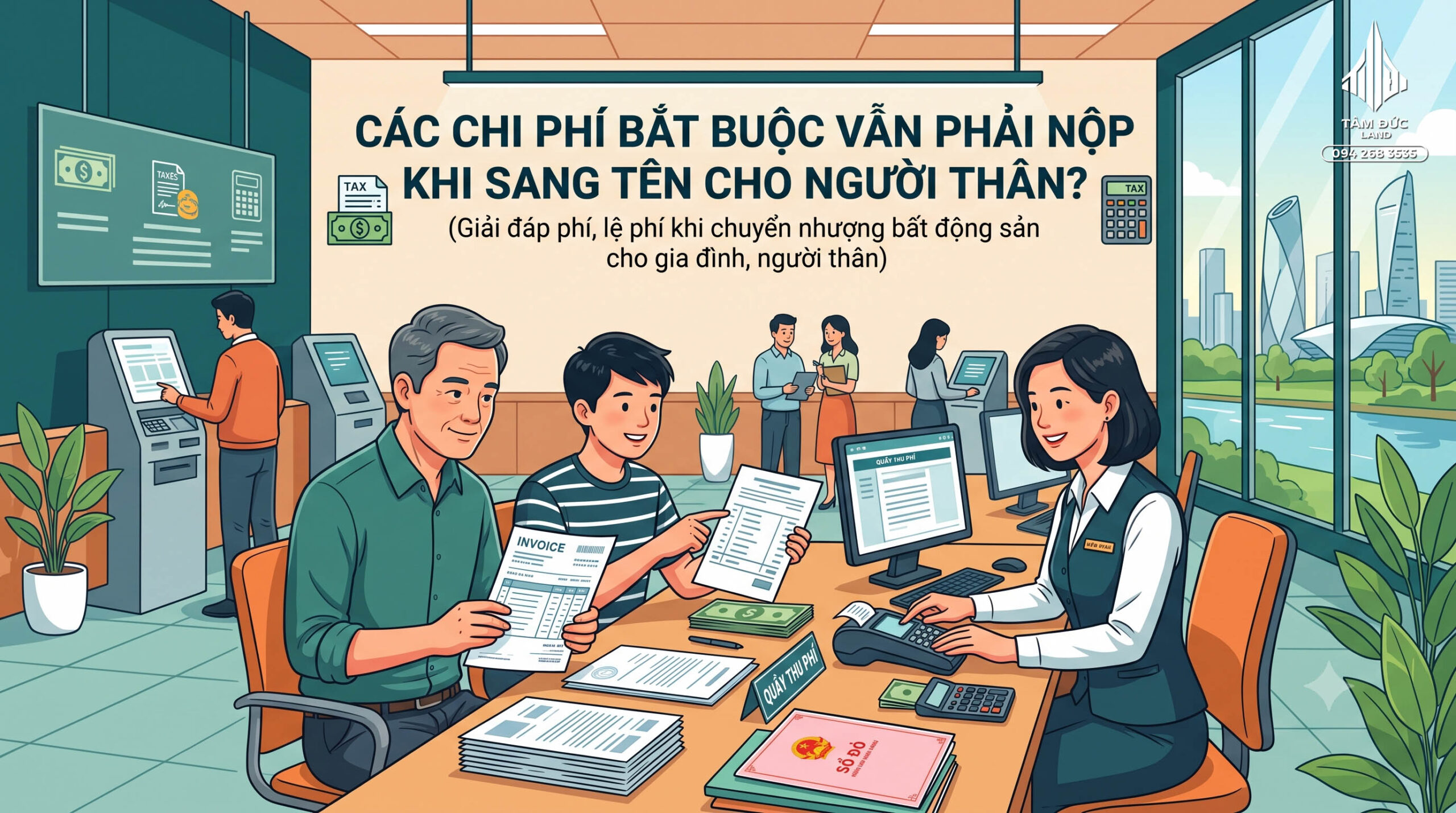Sang tên đất cho người thân có mất thuế không?