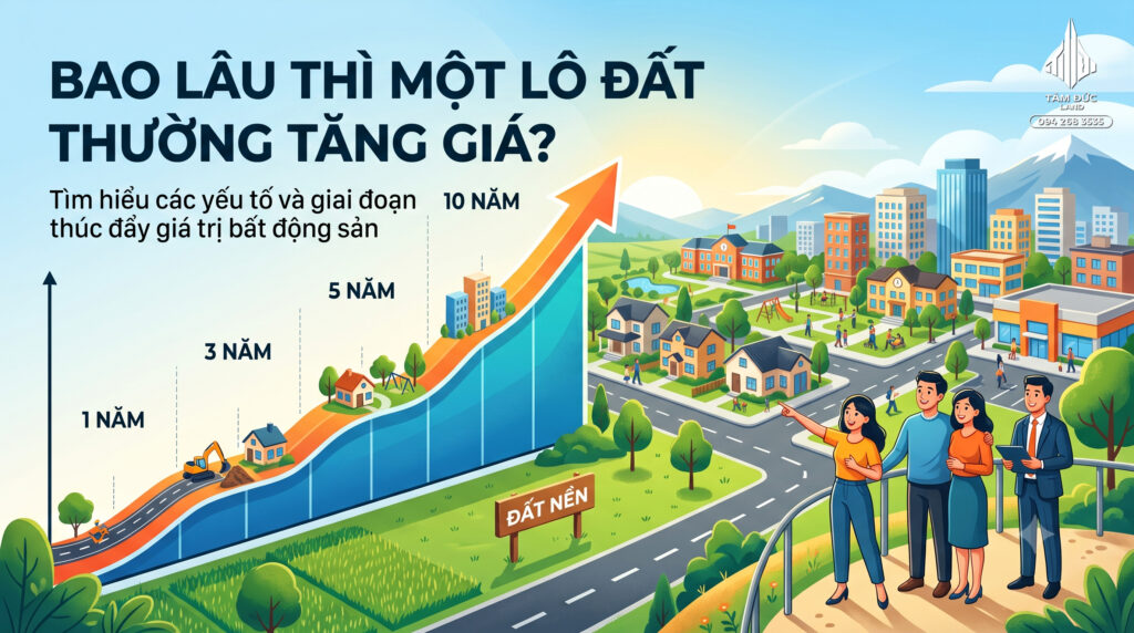 Bao lâu thì một lô đất thường tăng giá?