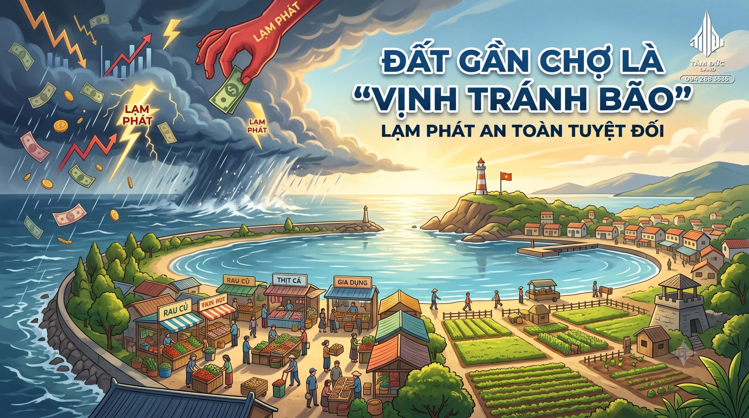 Có nên mua đất gần chợ chỉ để giữ tài sản? 