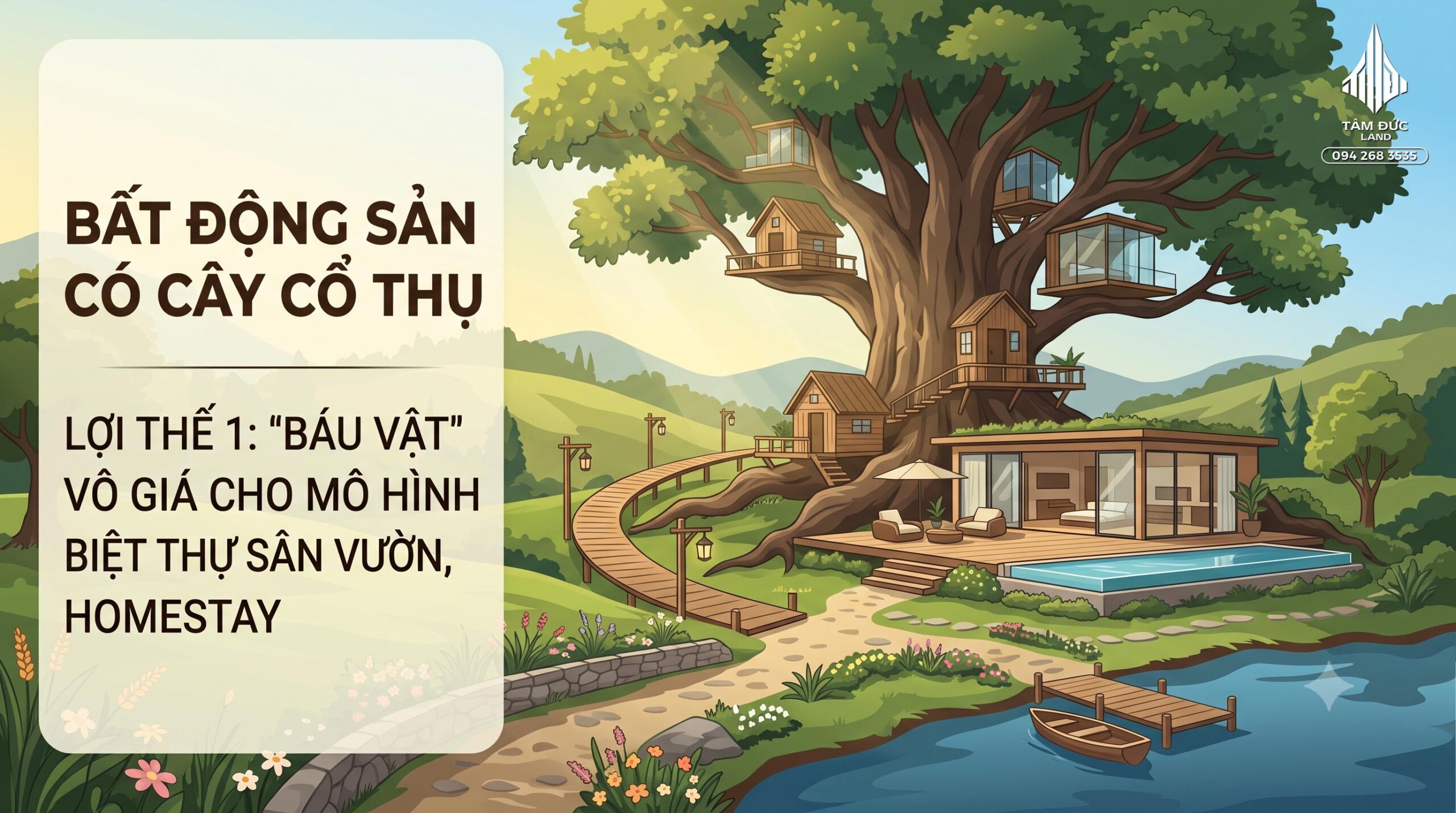 Đất có cây cổ thụ lớn trên đất là lợi thế hay bất lợi?