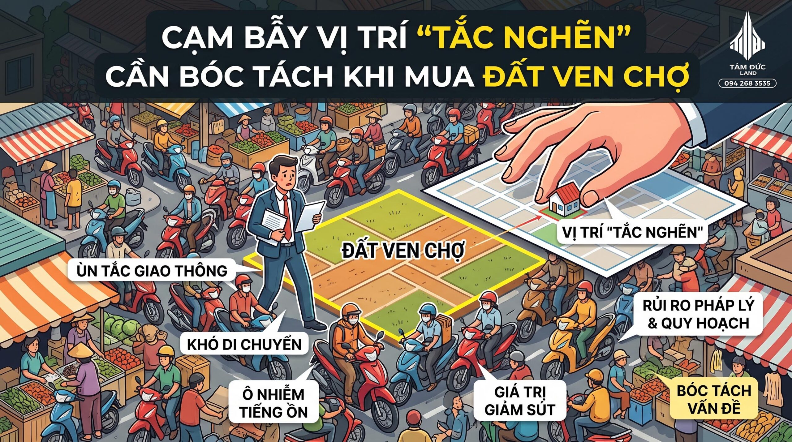 Đất gần chợ có dễ kinh doanh không? 