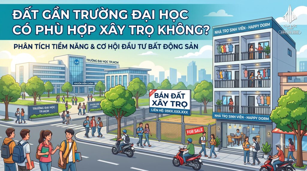 Đất gần trường đại học có phù hợp xây trọ không?