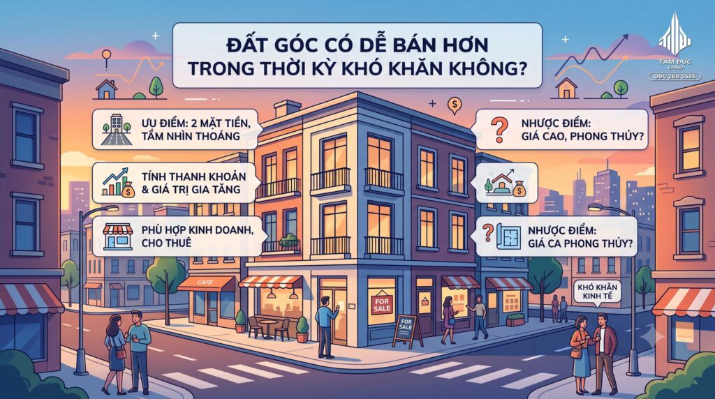 Đất góc có dễ bán hơn trong thời kỳ khó khăn không?