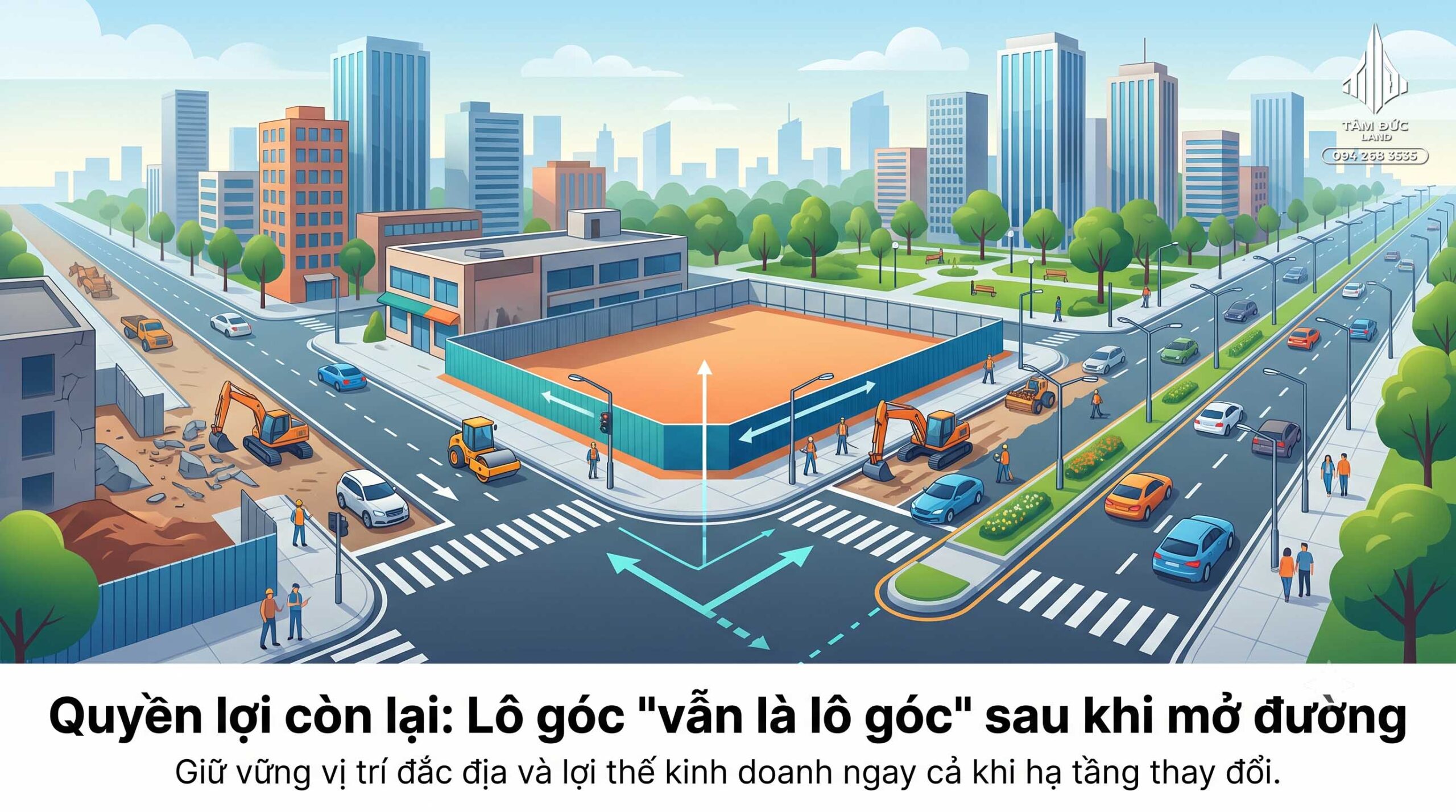 Đất góc có dễ bị thu hồi khi mở đường không?