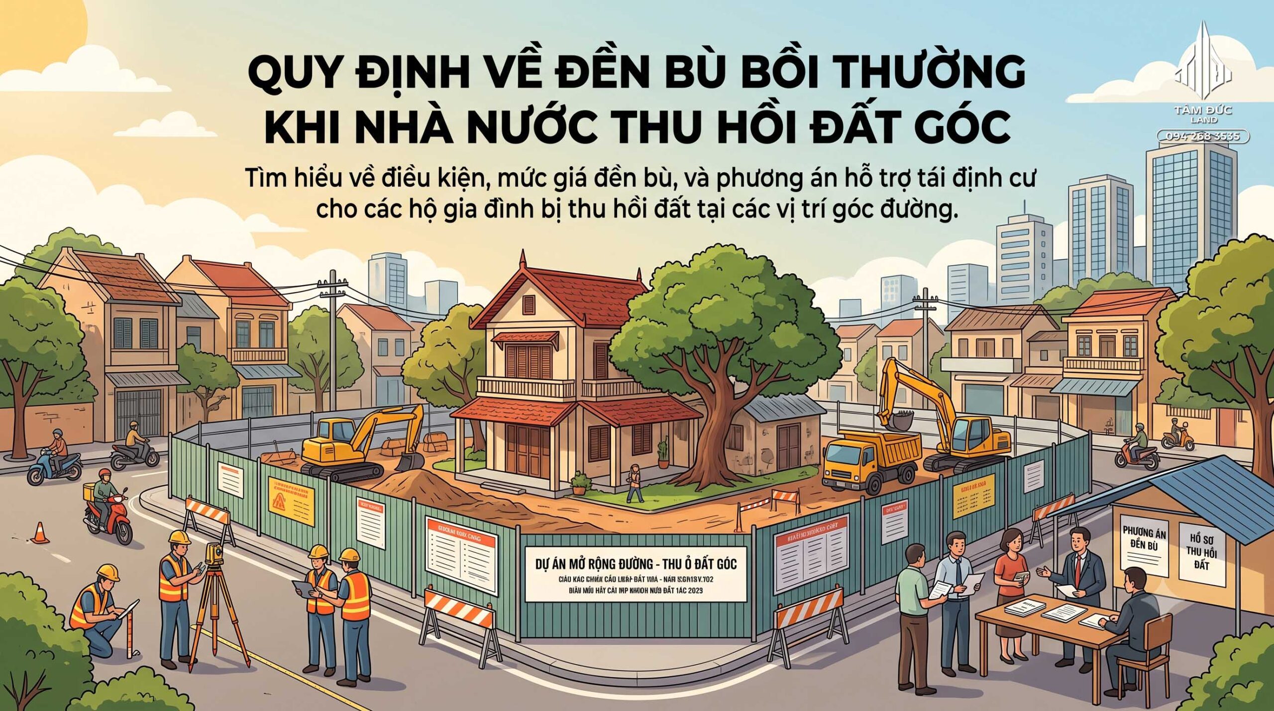Đất góc có dễ bị thu hồi khi mở đường không?