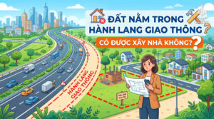 Đất nằm trong hành lang giao thông có được xây nhà không?