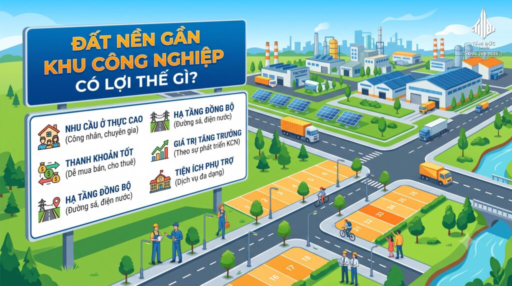 Đất nền gần khu công nghiệp có lợi thế gì?